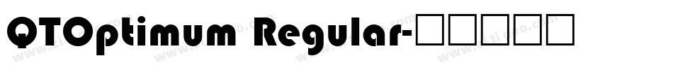 QTOptimum Regular字体转换